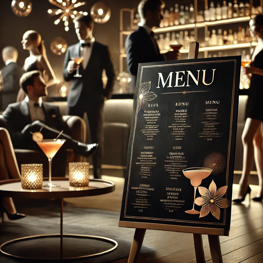 AI-generated Cocktail Party Menu