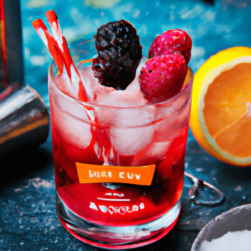 Berry Bourbon Aperol Smash