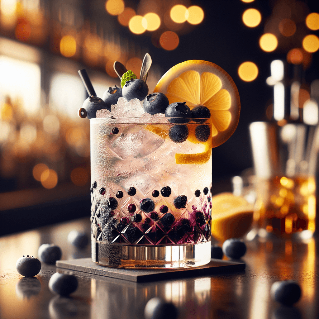 Blueberry Citrus Bourbon Fizz