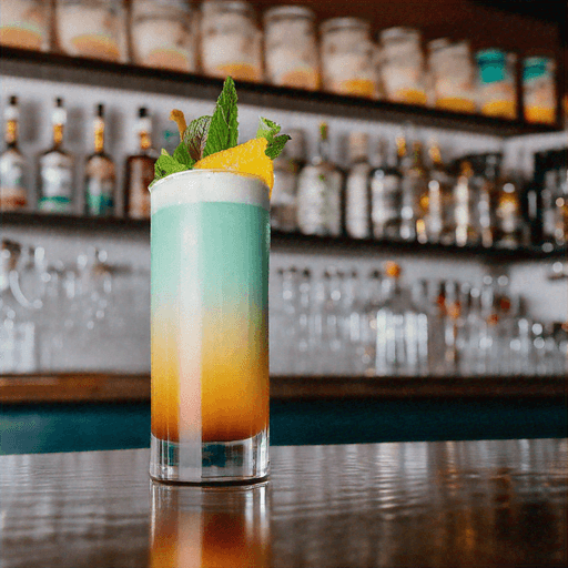 Bourbon Pineapple Mint Splash