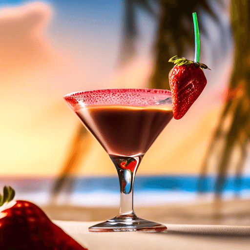 Chocolate Covered Strawberry Martini