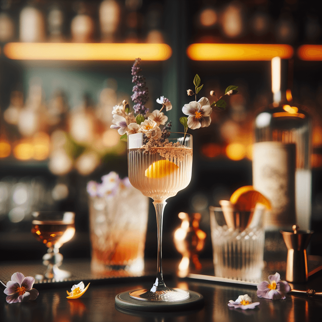 Cocktail Avec des Fleurs