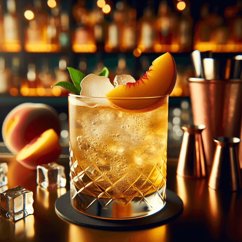 Golden Peach Fizz