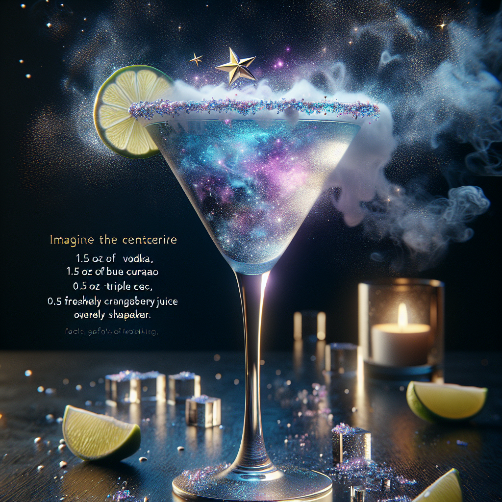Cosmic Launchpad Shimmer Martini