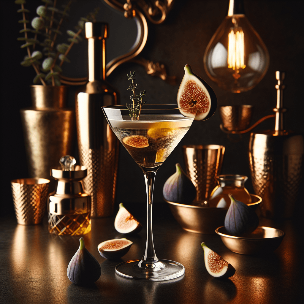 Midnight Fig Martini, An elegant and sophisticated cocktail with gin ...