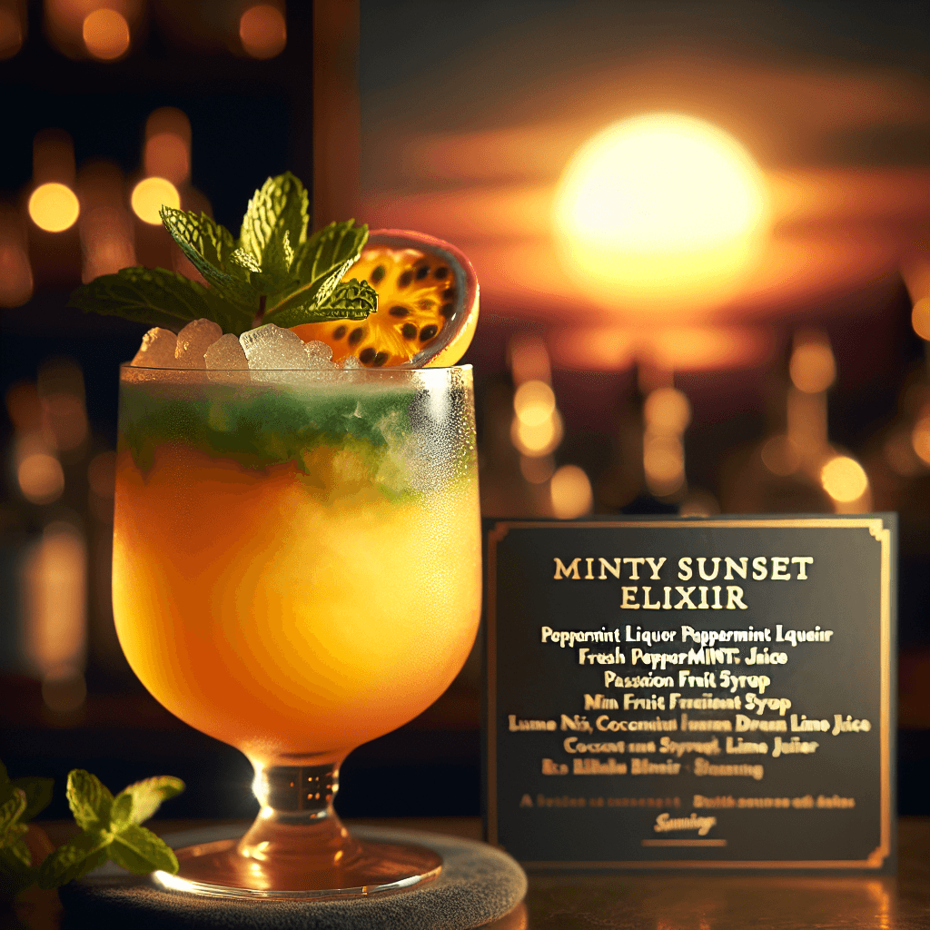 Minty Sunset Elixir