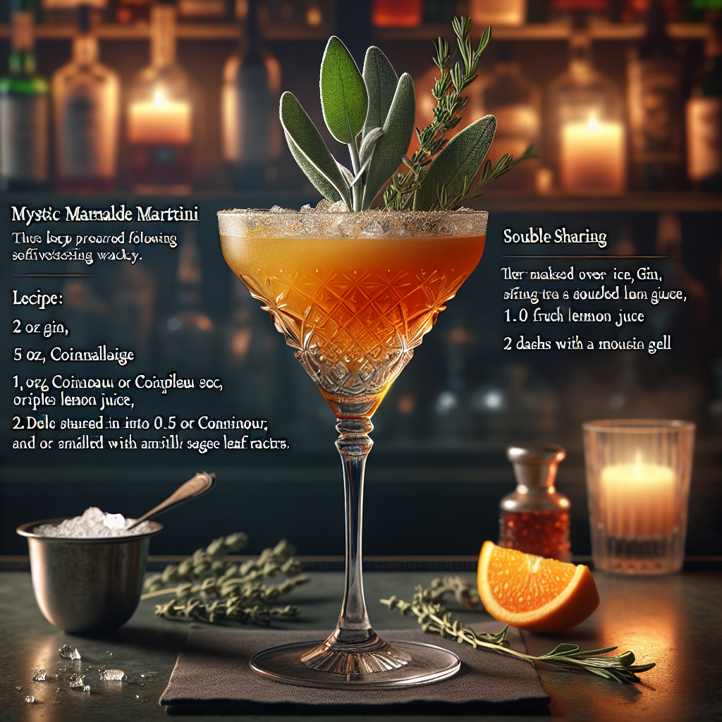 Mystic Marmalade Martini