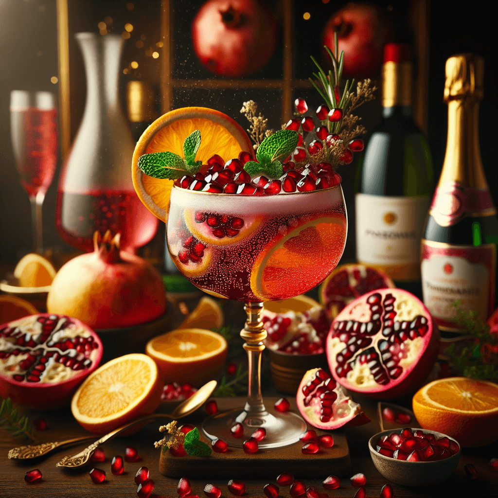 Pomegranate Prosecco Celebration Punch