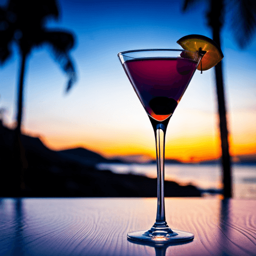 Purple Soul Serenade Martini