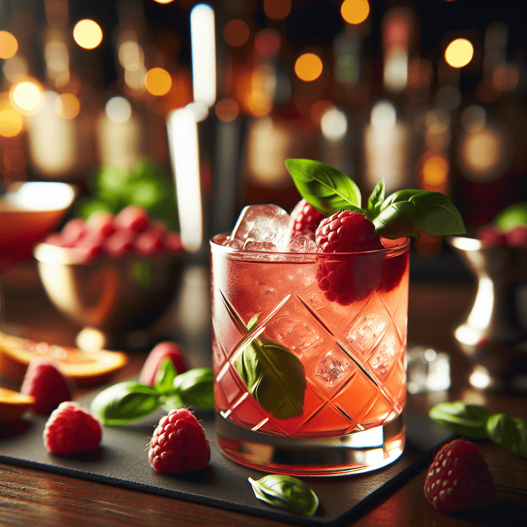 Raspberry Basil Balsamic Spritz