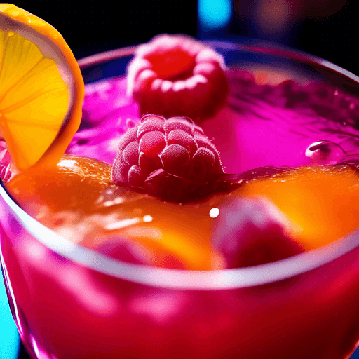 Raspberry Saffron Sour