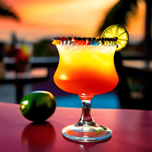 Spicy Sunset Margarita