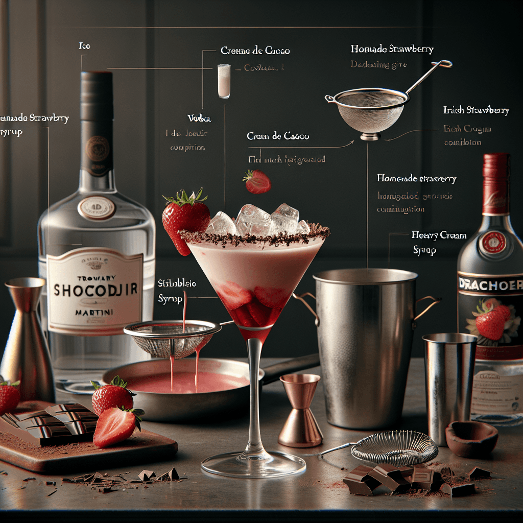 Strawberry Choco-Lux Martini