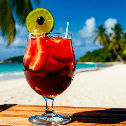 Strawberry Rhubarb Caipirinha