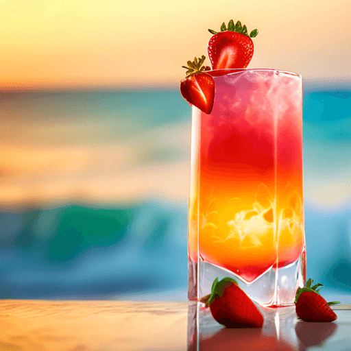 Strawberry Sunrise Sparkler