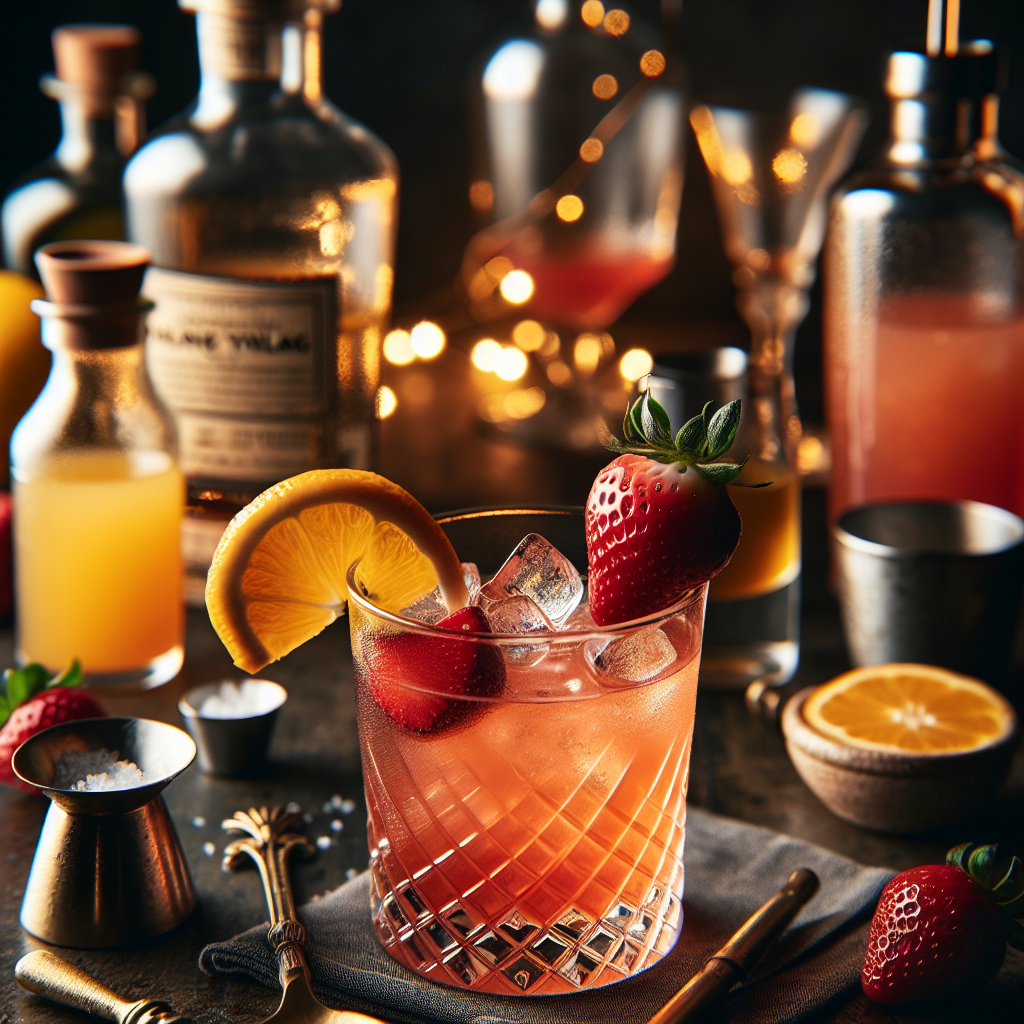 Strawberry Sunset Elixir