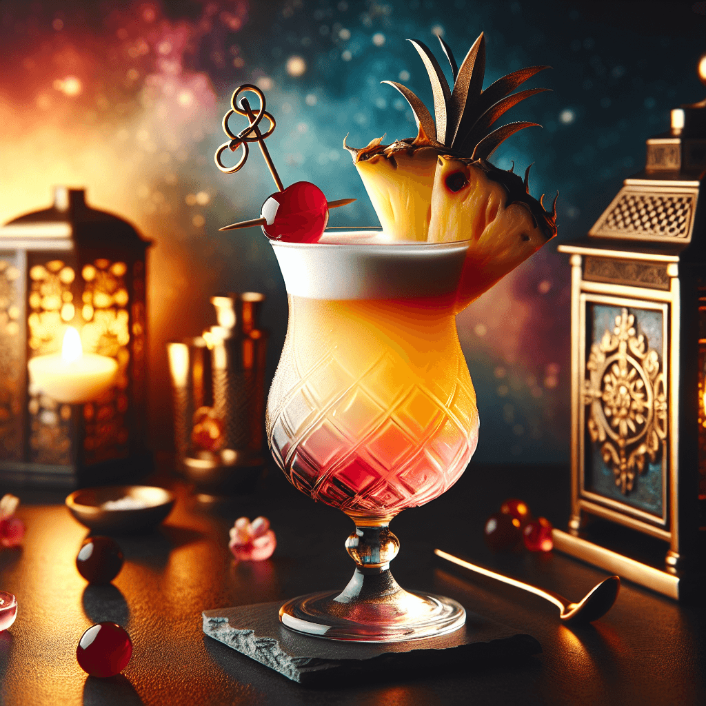 Tropical Sunset Bliss Cocktail