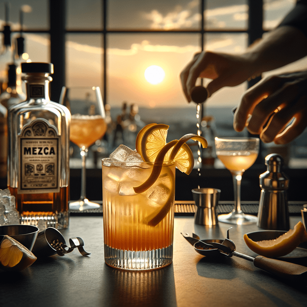 Sunset Mezcal Fizz