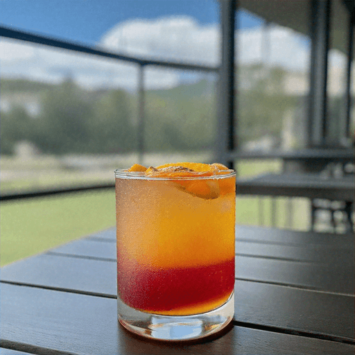 Sunset Peach Bourbon Splash