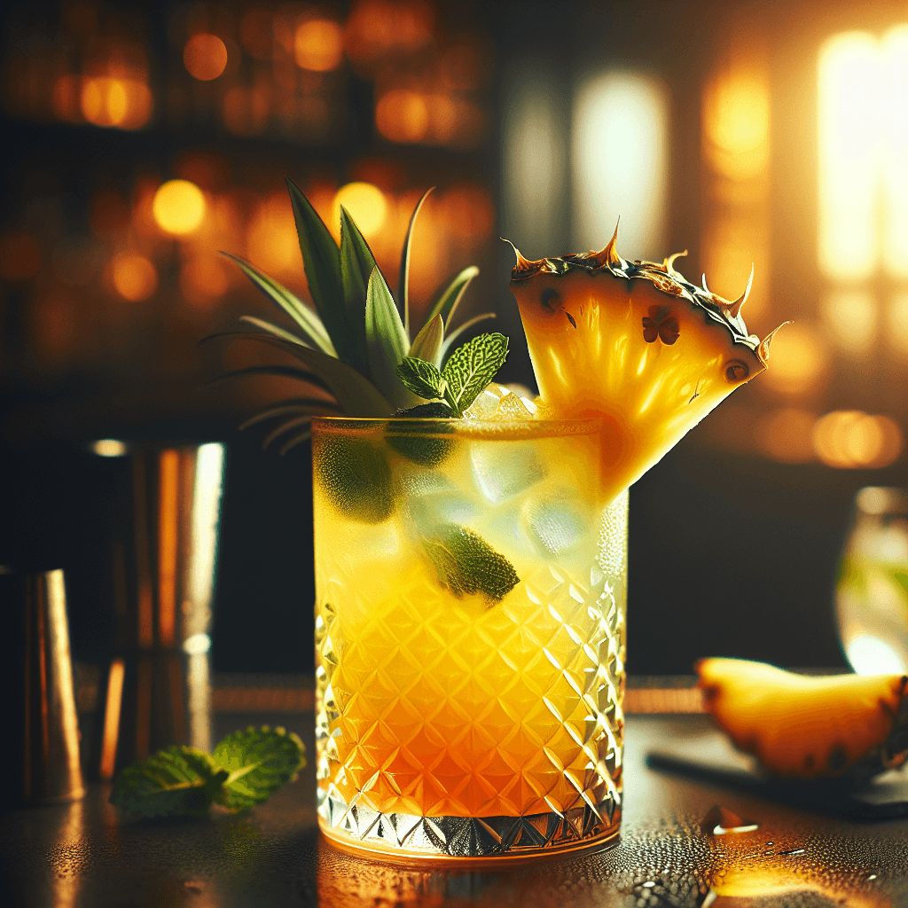 Sunset Pineapple Gin Fizz