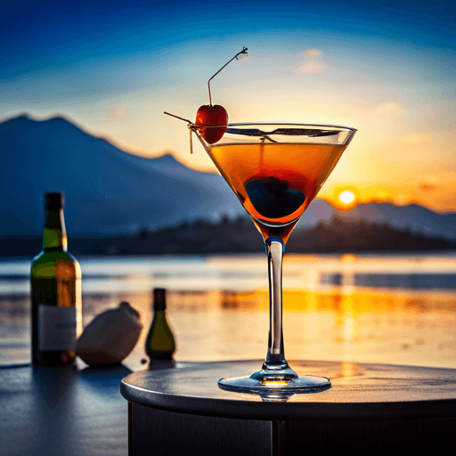 Sunset Spectrum Martini