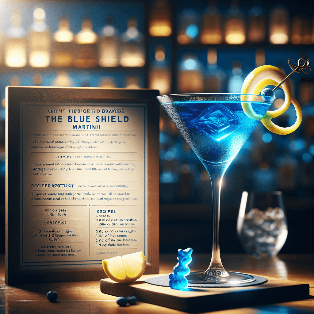 The Blue Shield Martini