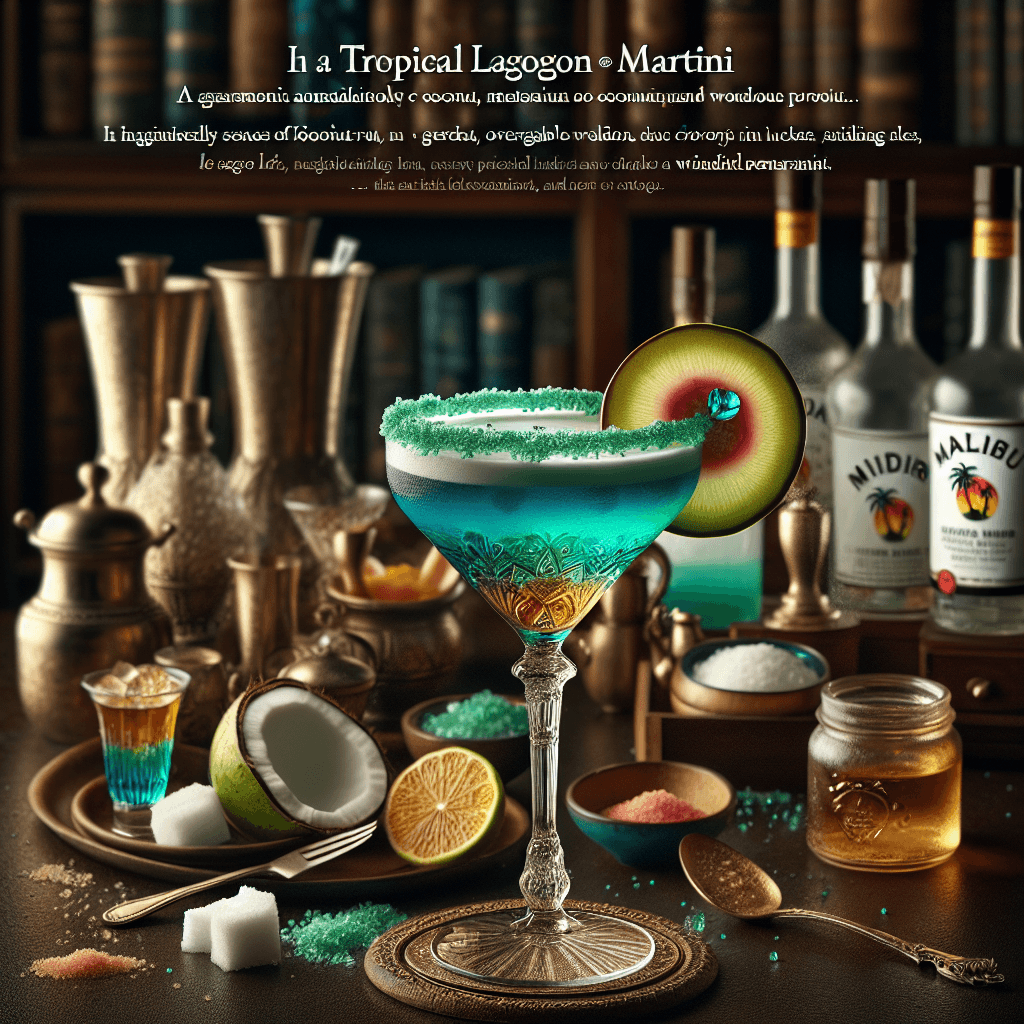 Tropical Lagoon Martini, Tropical Lagoon Martini, exotic and refreshing ...