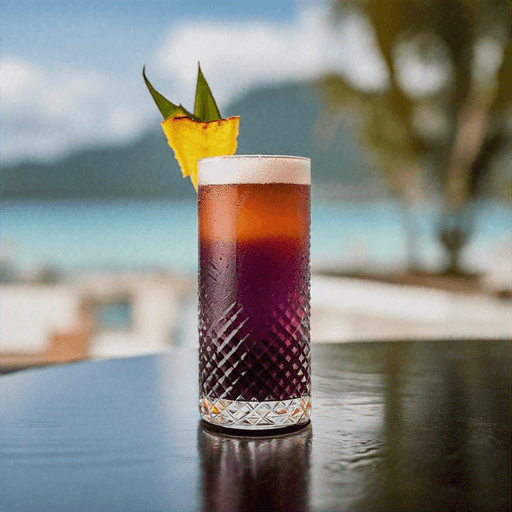 Tropical Midnight Fizz