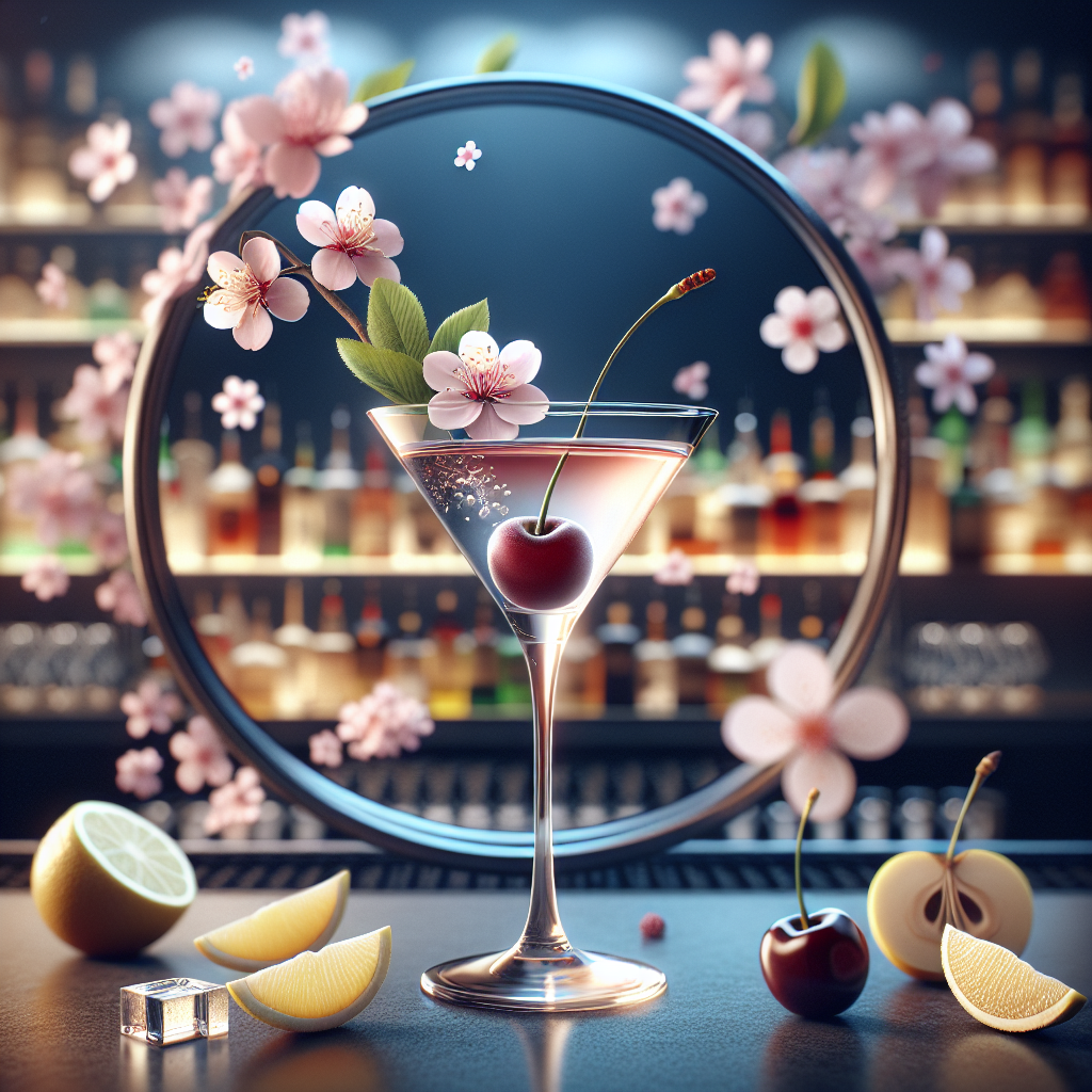 Vodka Cherry Blossom Martini