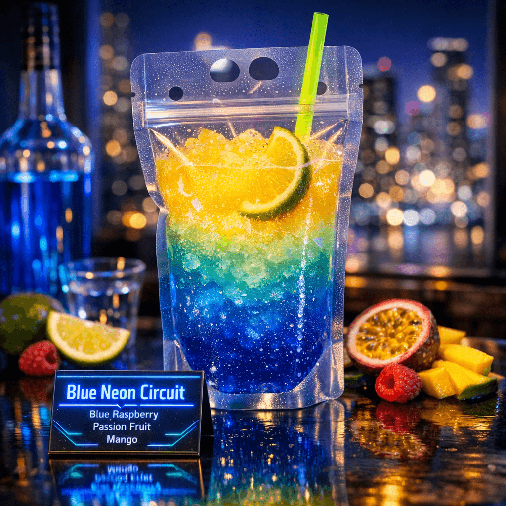 Blue Neon Circuit
