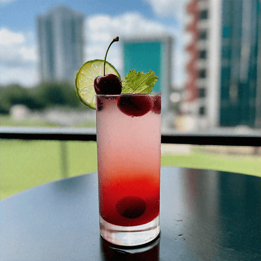 Cherry Lime Coriander Fizz