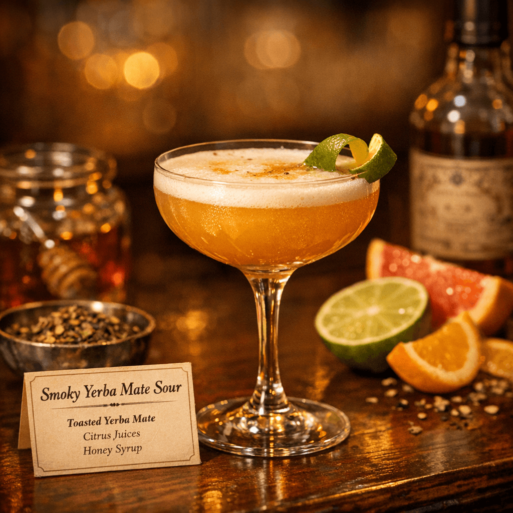 Cocido Quemado Sour (Mocktail)