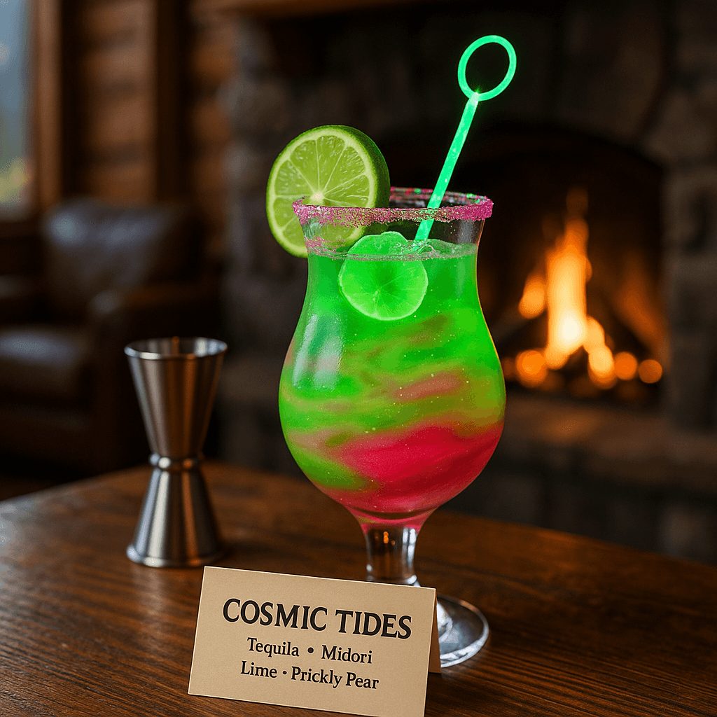 "Jupiter's Glow Galactic Cocktail"