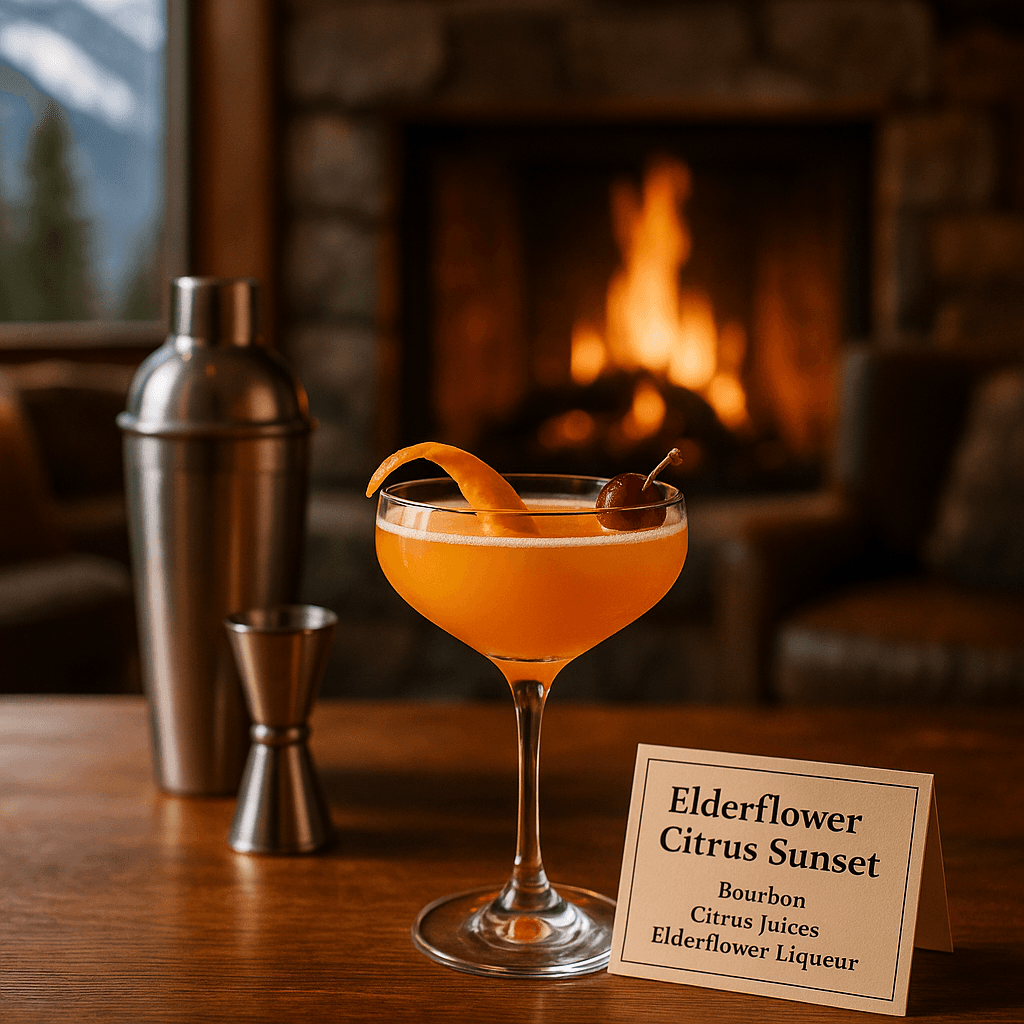 Elderflower Citrus Sunset