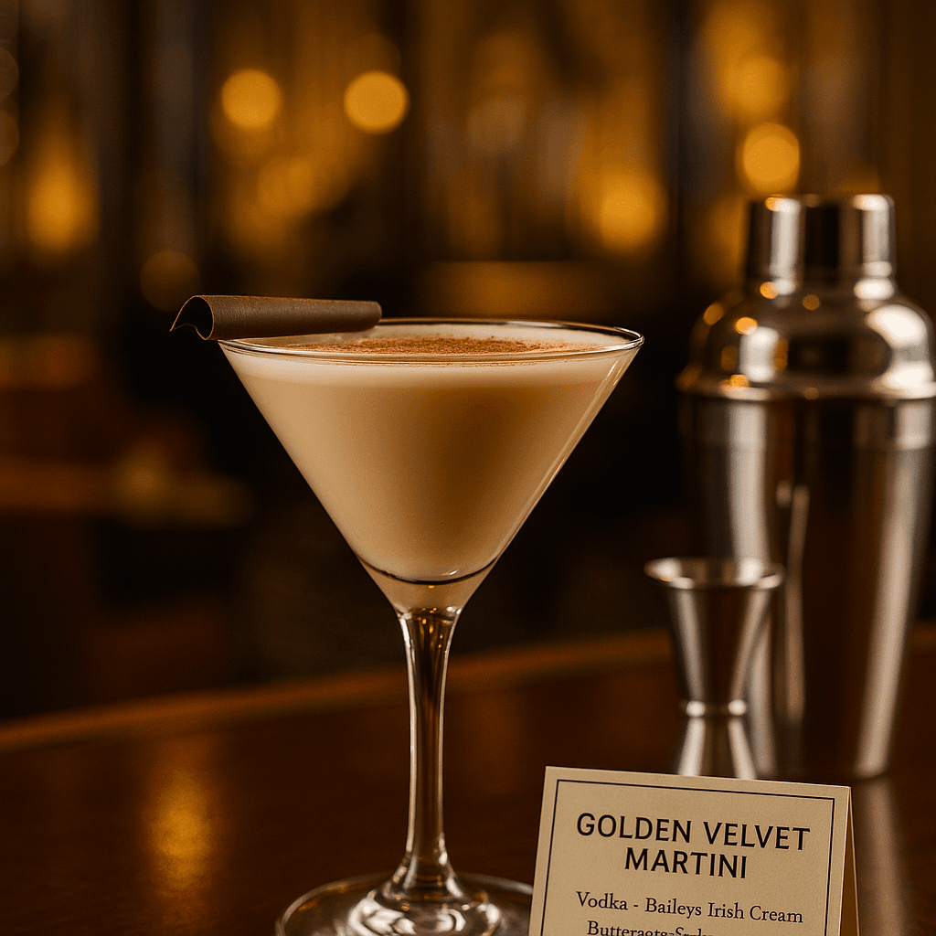 Golden Velvet Martini