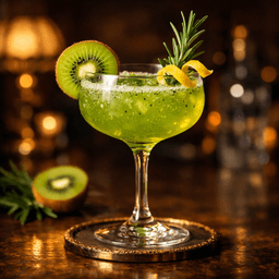 KIWI LEMON VODKA CHRISTMAS COCKTAIL