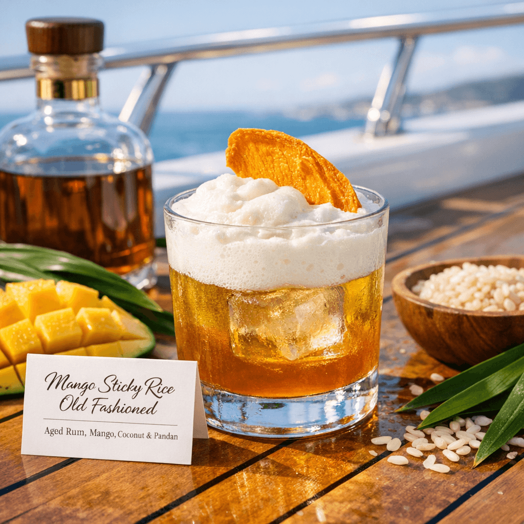 Mango Sticky Rice Old Fashioned