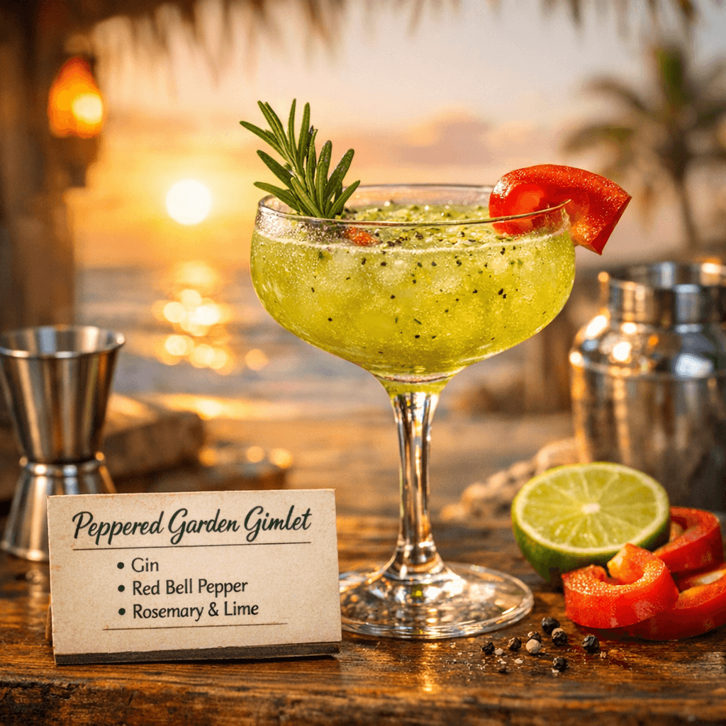 Peppered Garden Gimlet