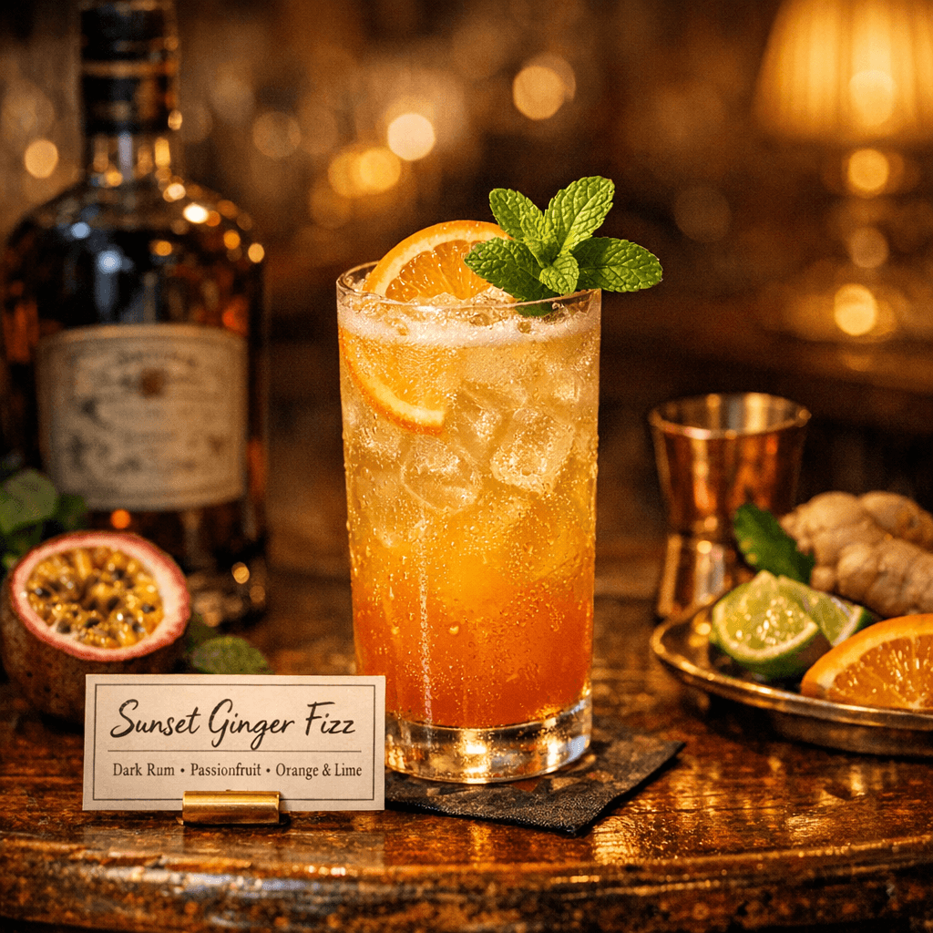 Sunset Ginger Fizz
