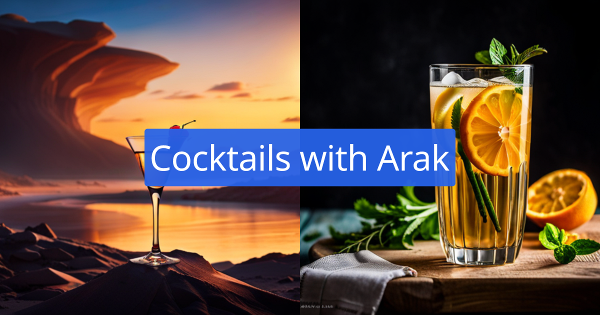 Cocktail Recipes with Arak created by AI