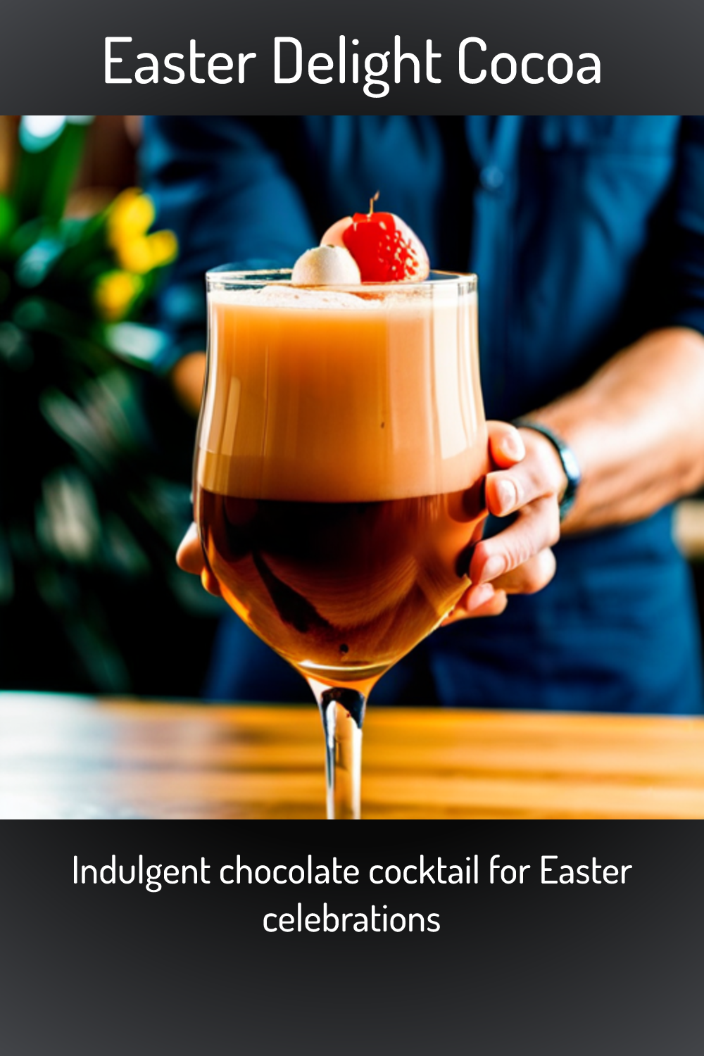 Easter Delight Cocoa, Indulgent chocolate cocktail for Easter celebrations