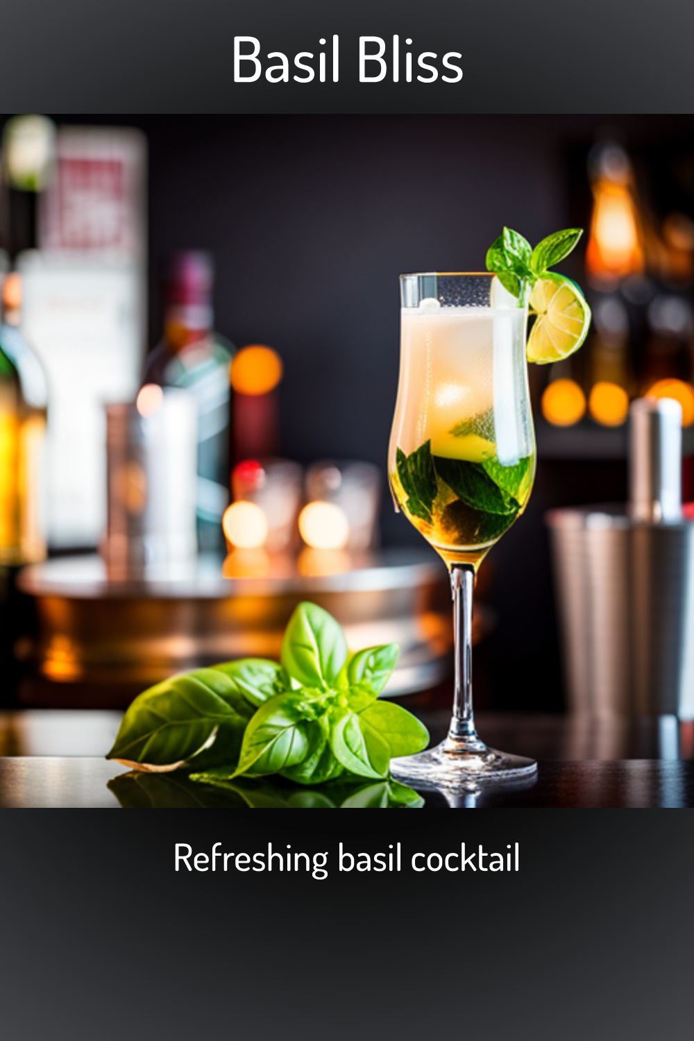 Basil Bliss, Refreshing basil cocktail