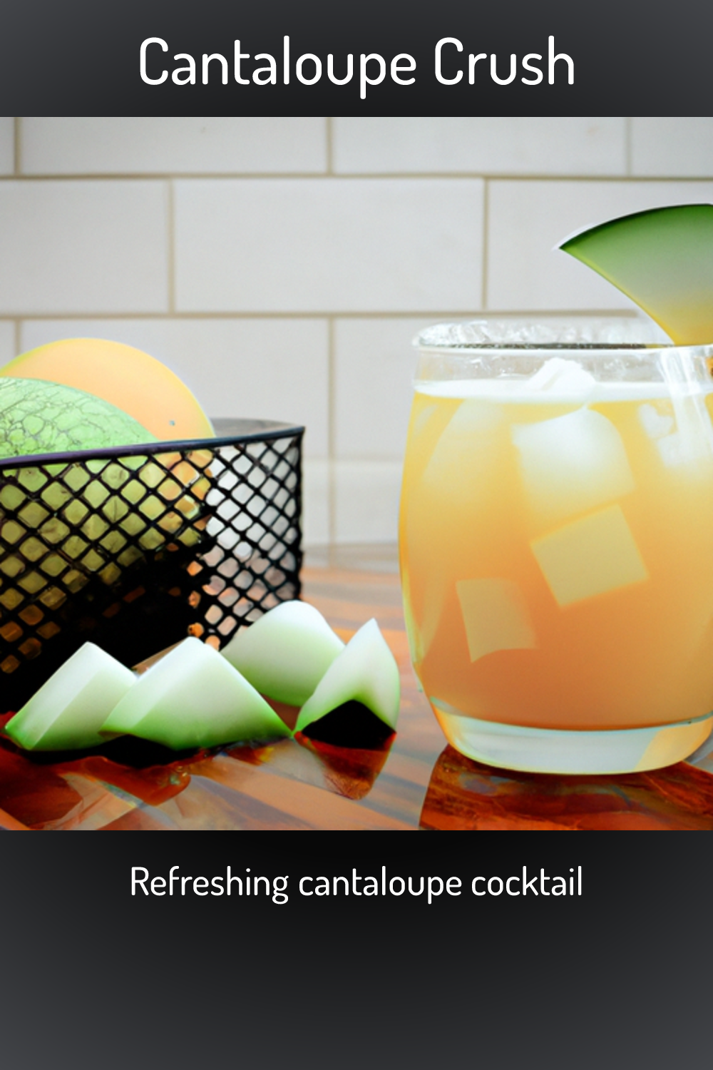 Cantaloupe Crush Refreshing Cantaloupe Cocktail