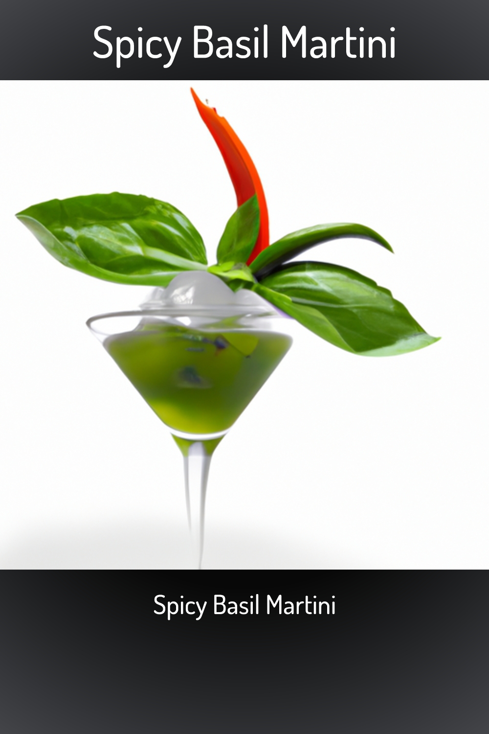 Spicy Basil Martini