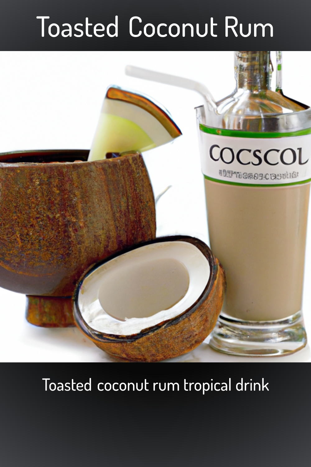 Toasted Coconut Rum Toasted Coconut Rum Tropical Drink