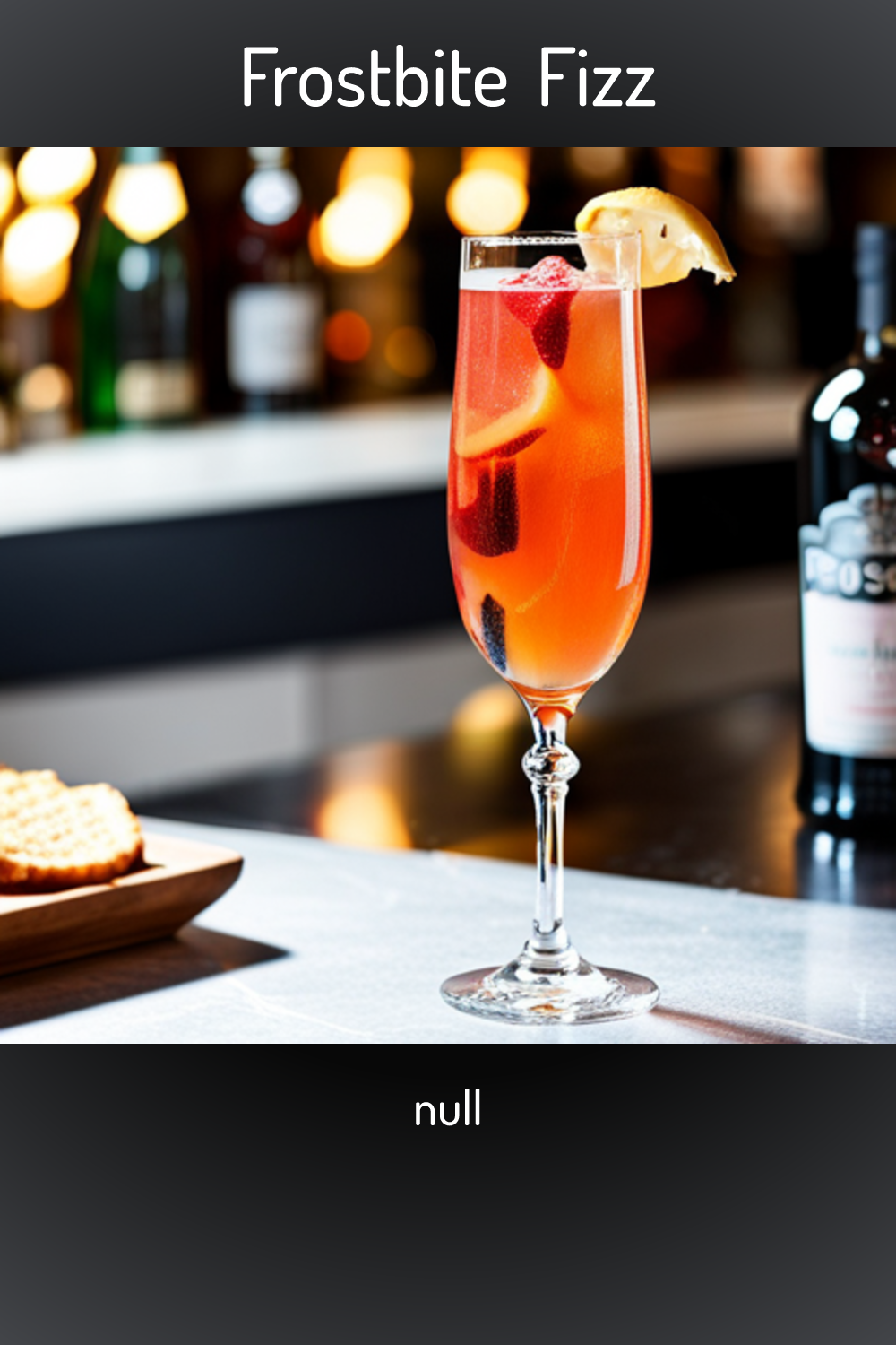 Frostbite Fizz, Sophisticated winter spritz with vodka, Prosecco ...