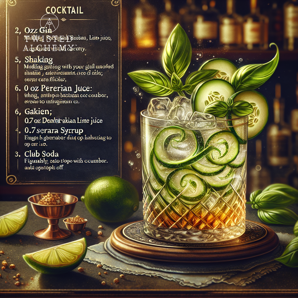 Twisted Citrus Basil Fizz